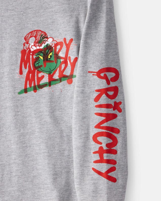 Product image 2 of Boys Dr. Seuss™ The Grinch Long-Sleeve Graphic Tee - Grey