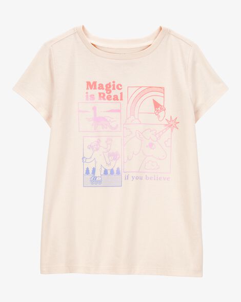 Product image 1 of Kid Magic Is Real Short-Sleeve Graphic Tee - Ivory