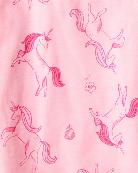 Product image 4 of Kid 2-Pack Unicorn Hearts Nightgowns - Pink