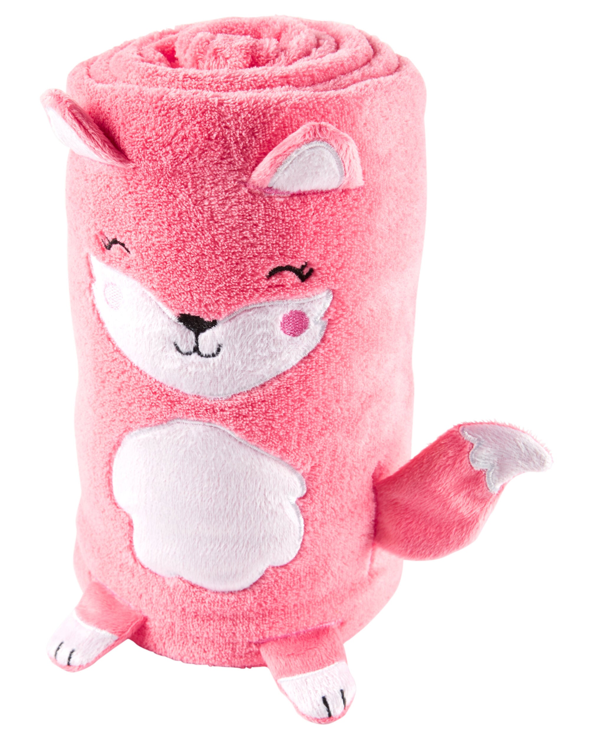 carters pink fox plush