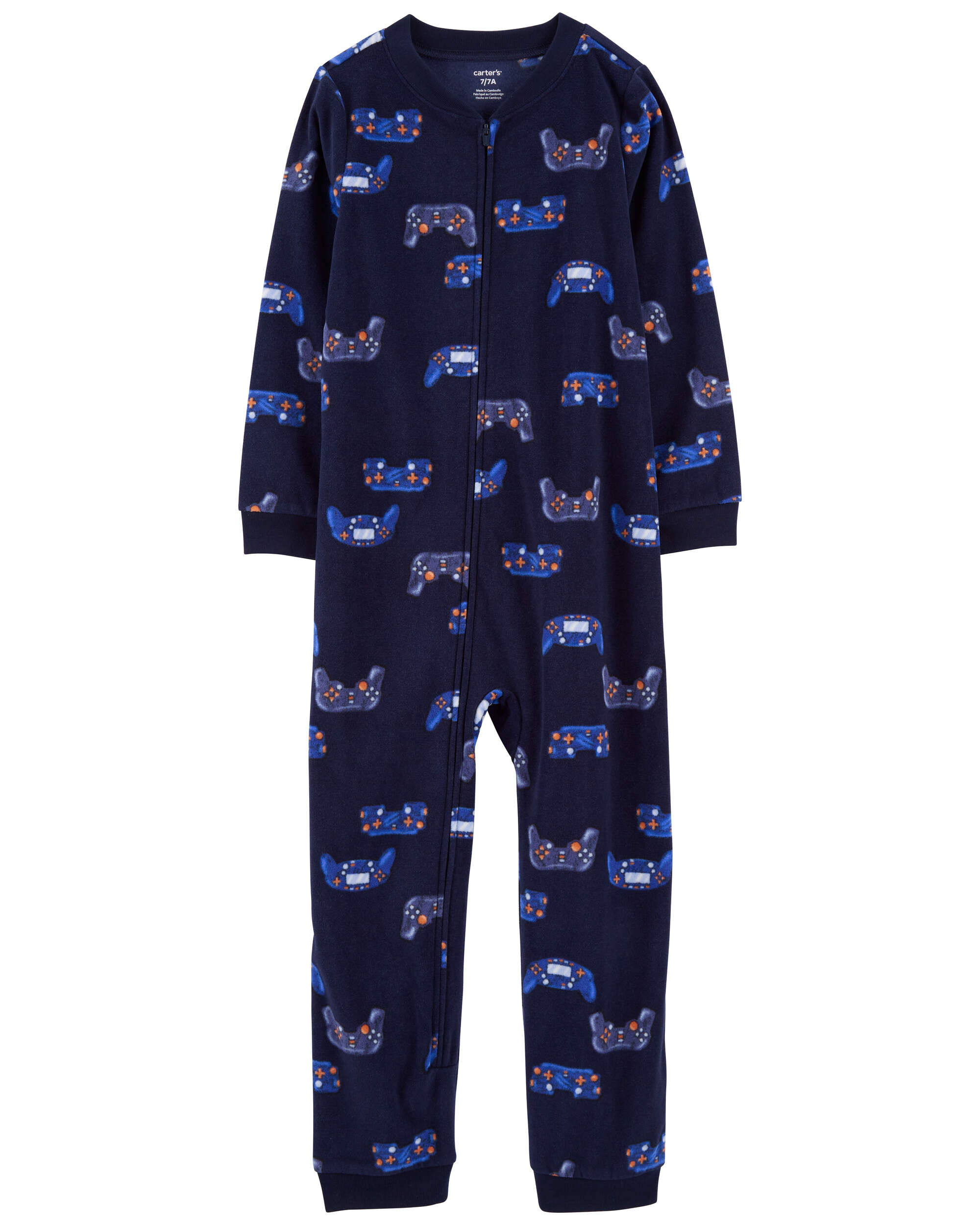 Carters one piece fleece pajamas discount