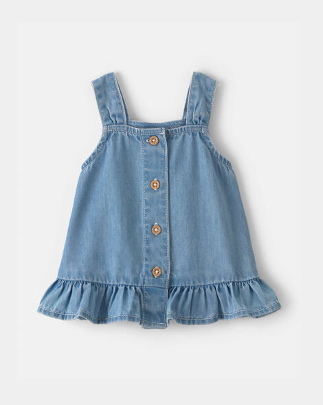 Baby Girl Chambray Tank Top