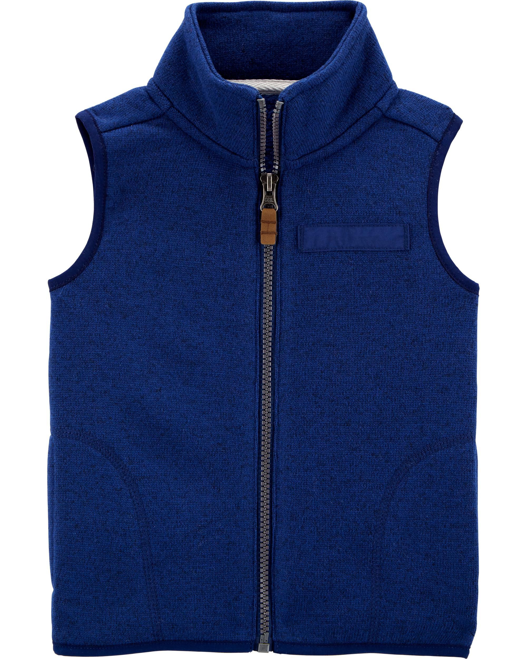  *CLEARANCE* Zip-Up Sherpa Vest 
