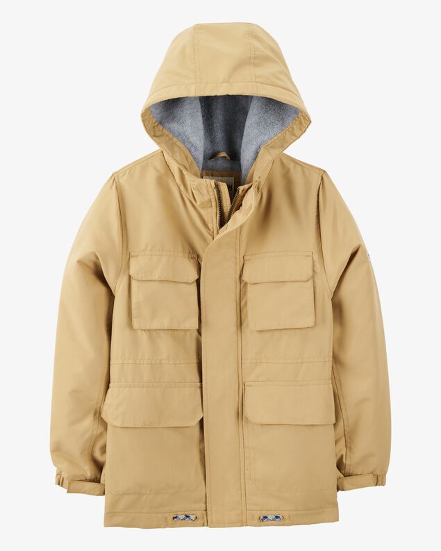Product image 1 of Boys Midweight Utility Jacket - Khaki