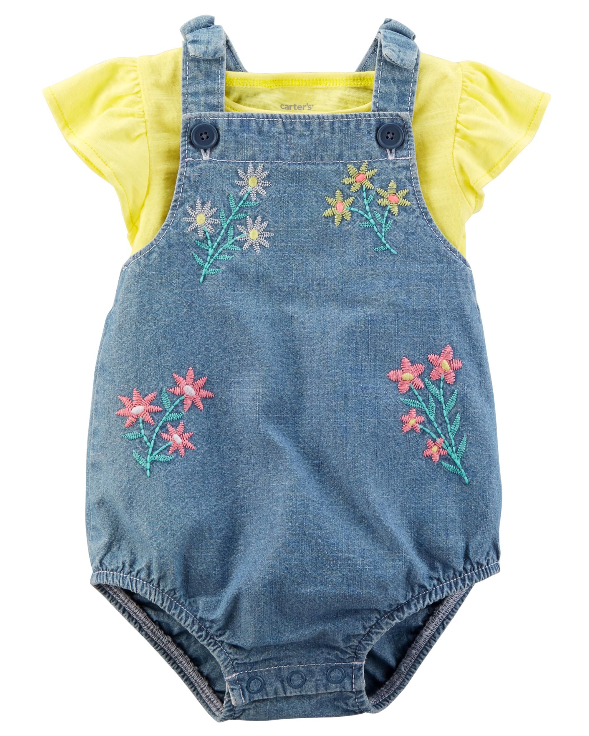 carter's yellow romper