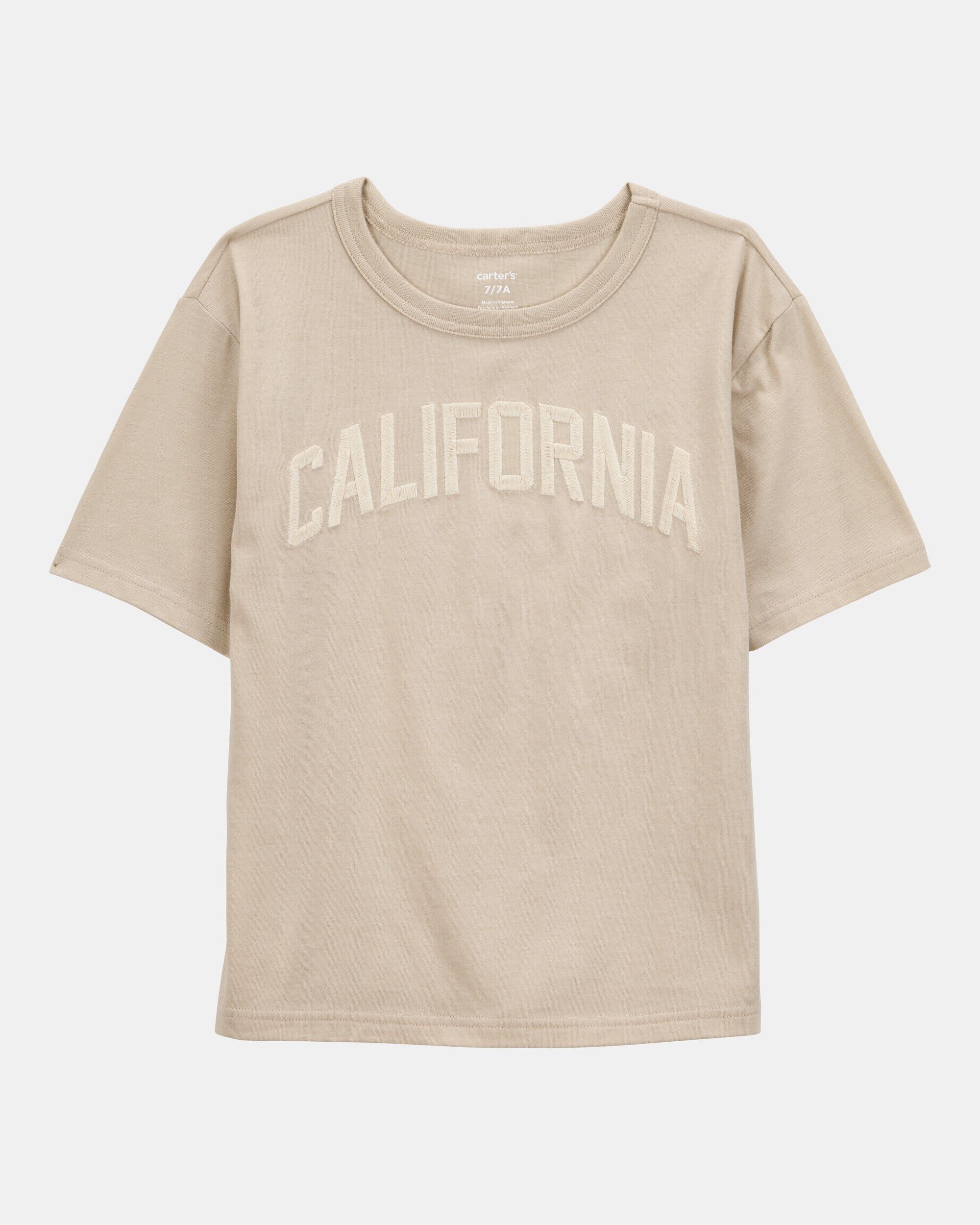 Boys California Graphic Tee - Tan