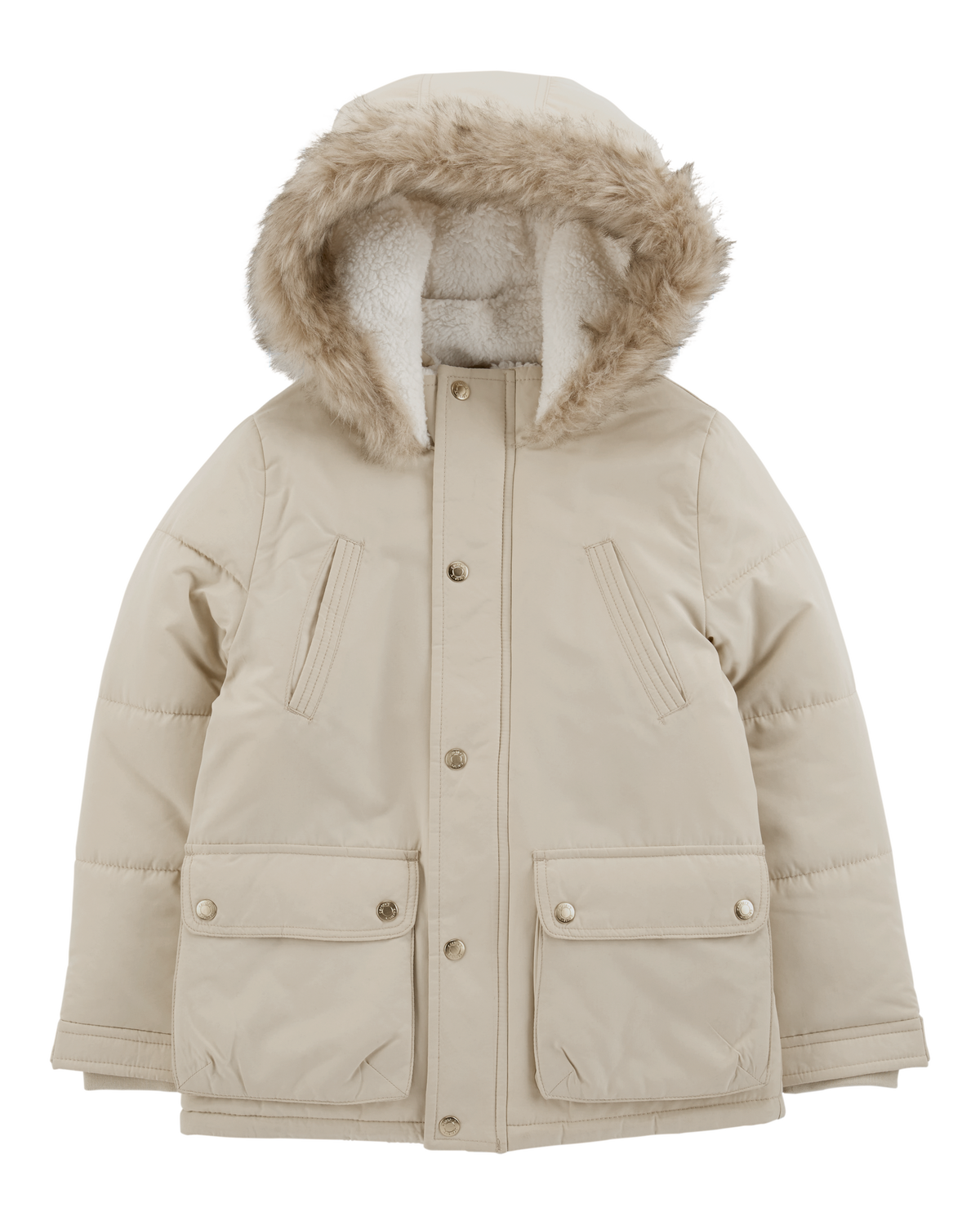 Kid Faux Fur Hooded Parka Carter s Carter s