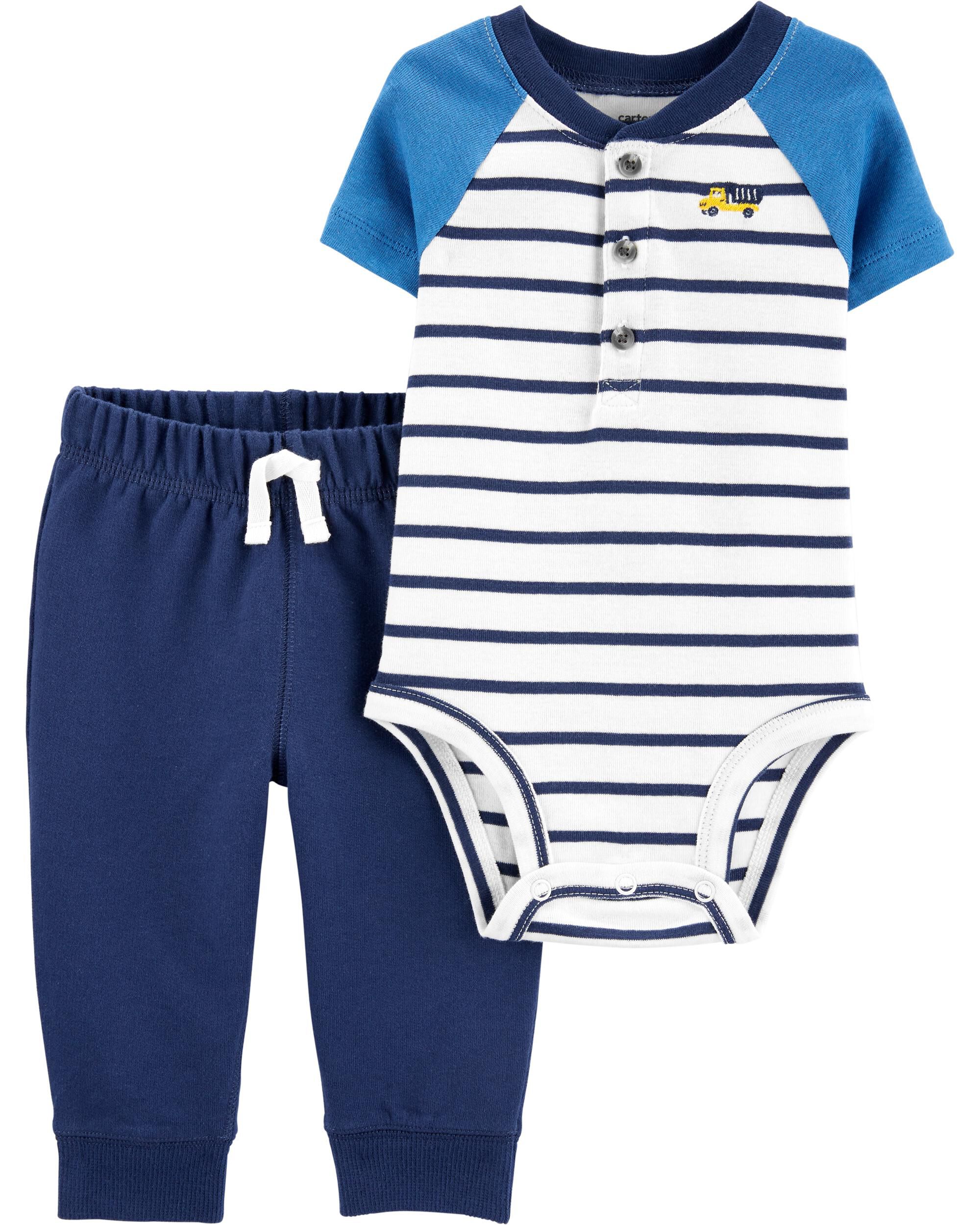 *DOORBUSTER* 2-Piece Henley Bodysuit Pant Set