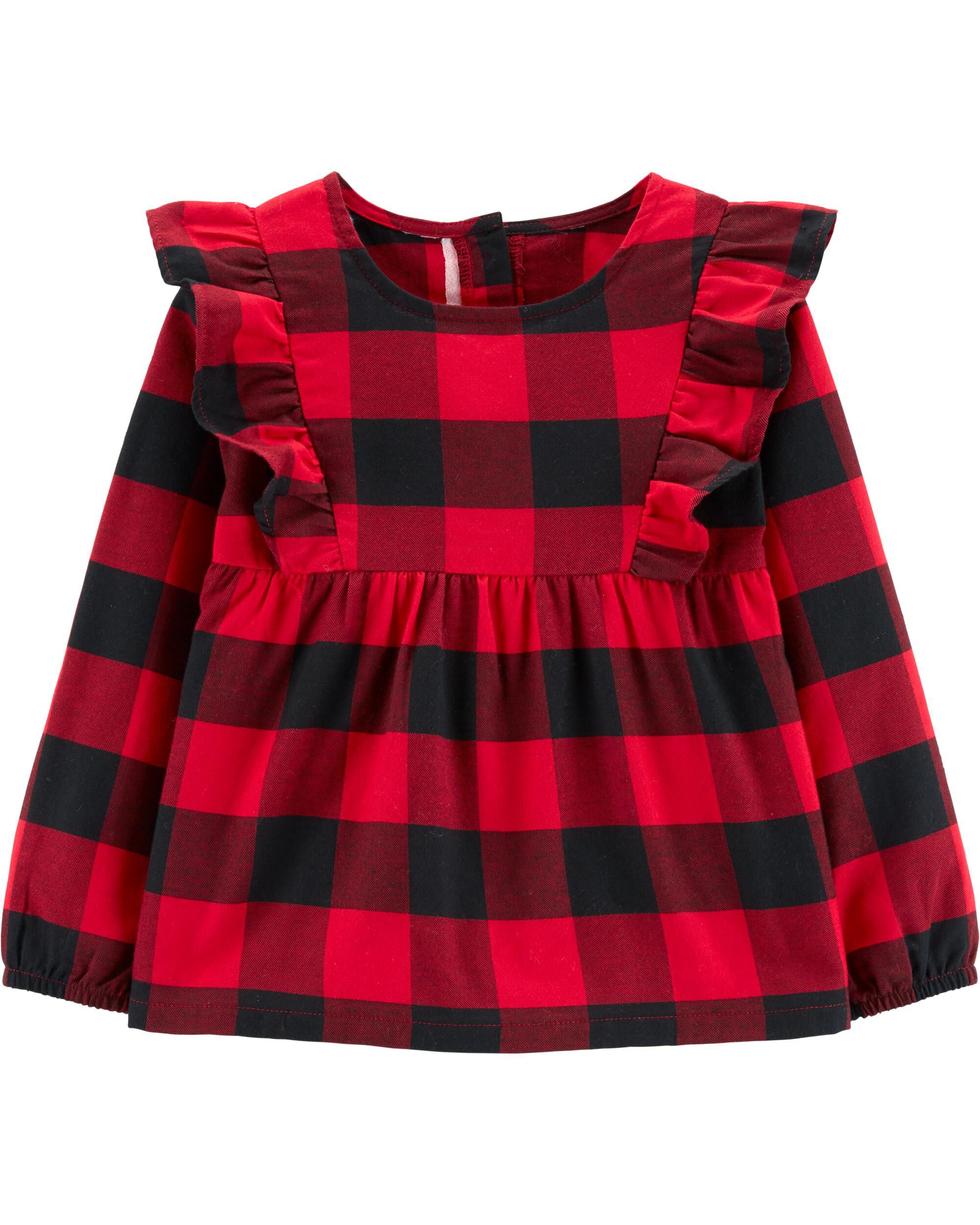 carter's buffalo plaid dress