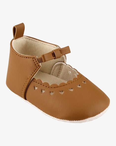  Product image 1 of Baby Slip-On Scalloped Heart Crib Shoes