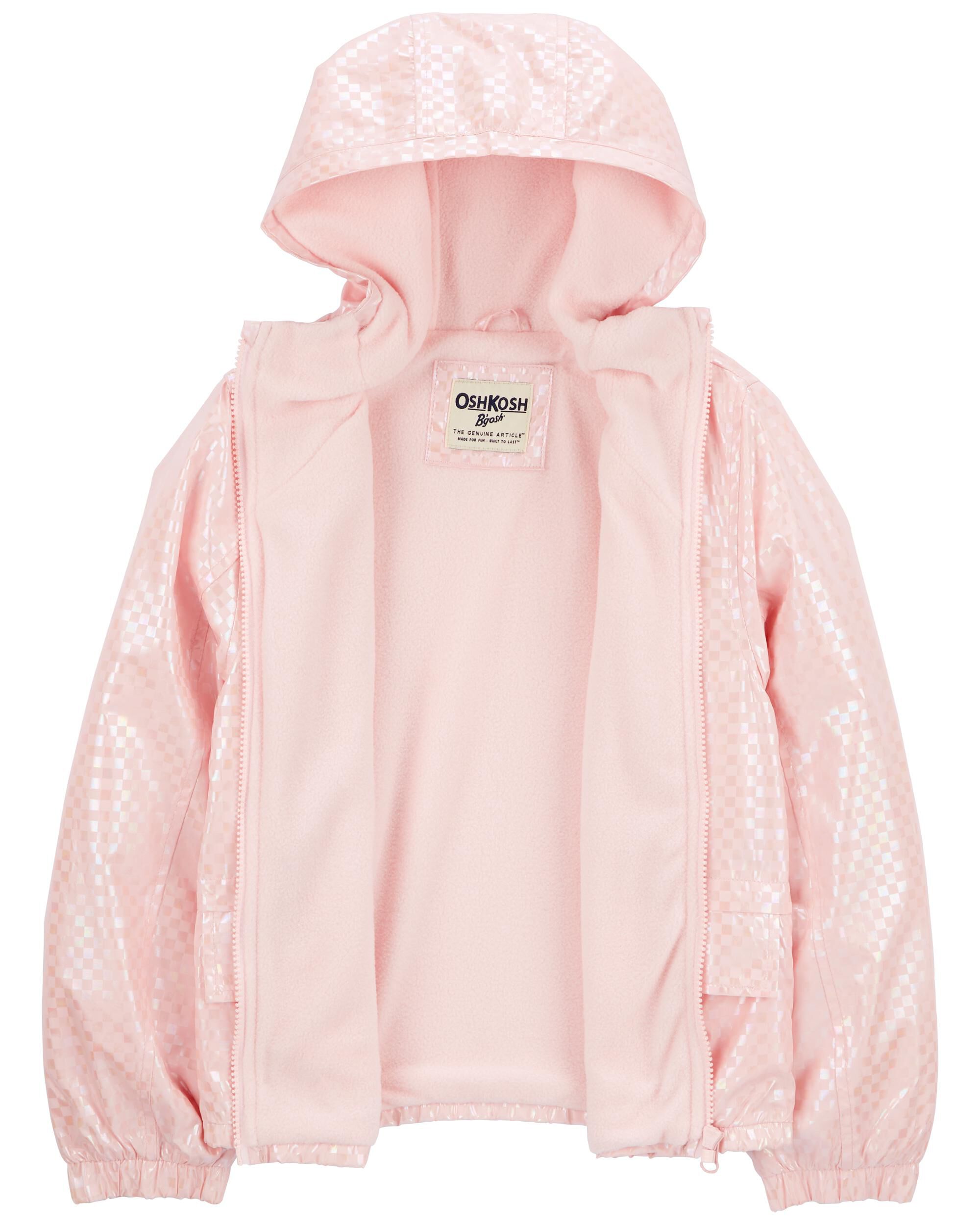 Toddler Metallic Checkered Fleece-Lined Midweight Jacket - OshKosh |  Carter's