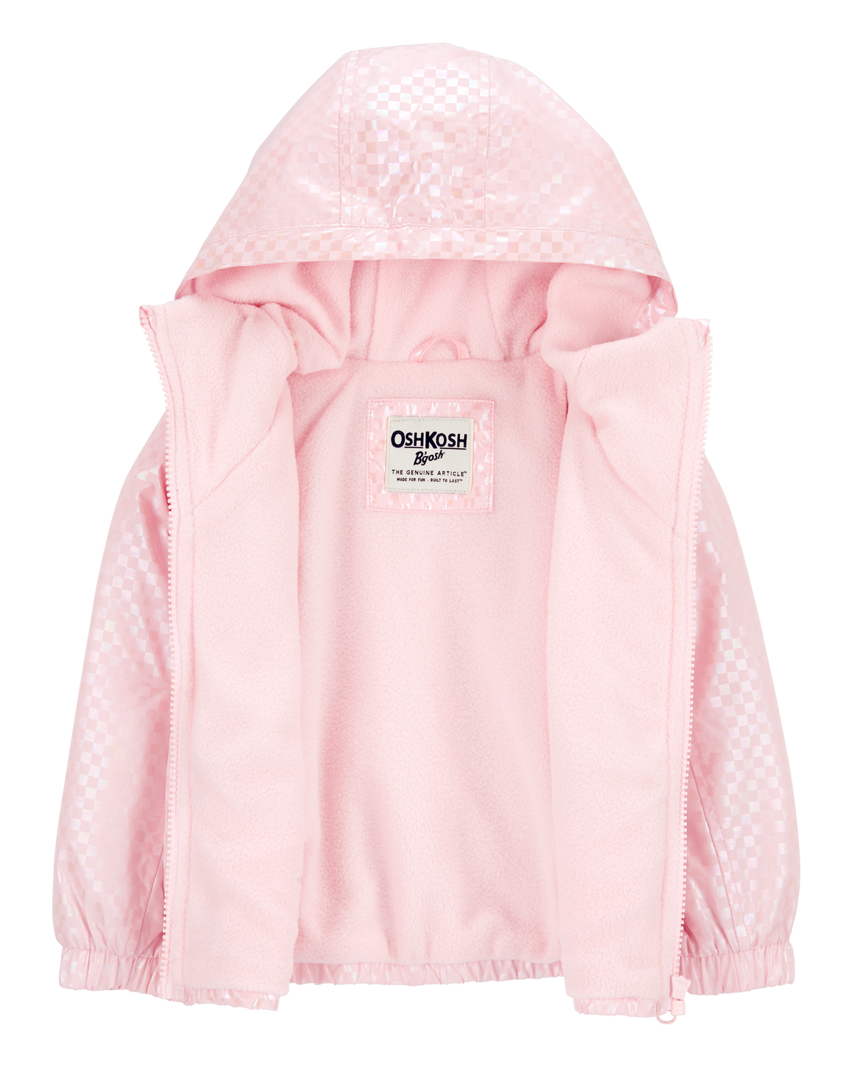 Toddler Metallic Checkered Fleece-Lined Midweight Jacket - OshKosh |  Carter's