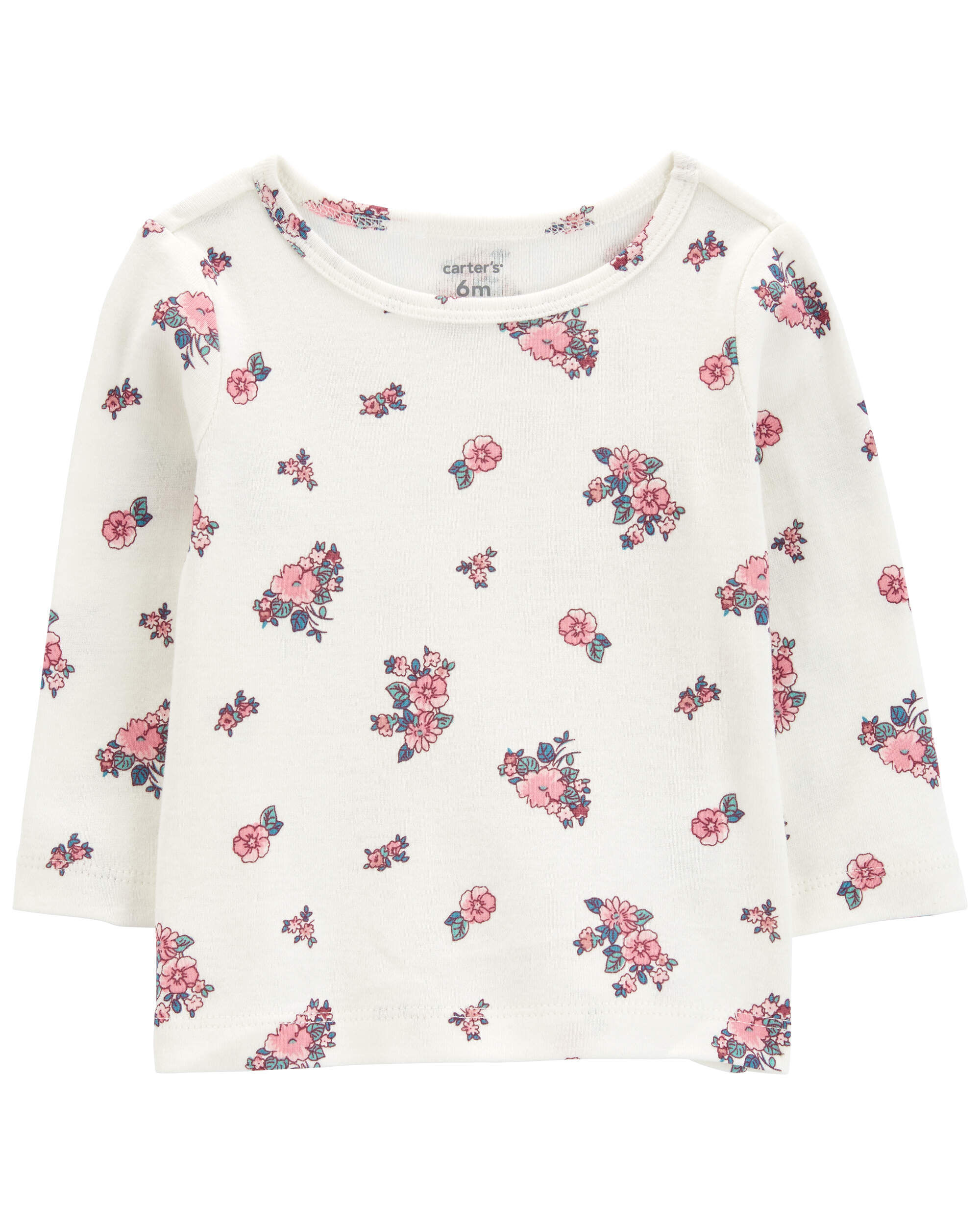 Baby 3-Piece Floral Long-Sleeve Tee & Jumper Set - Carter's
