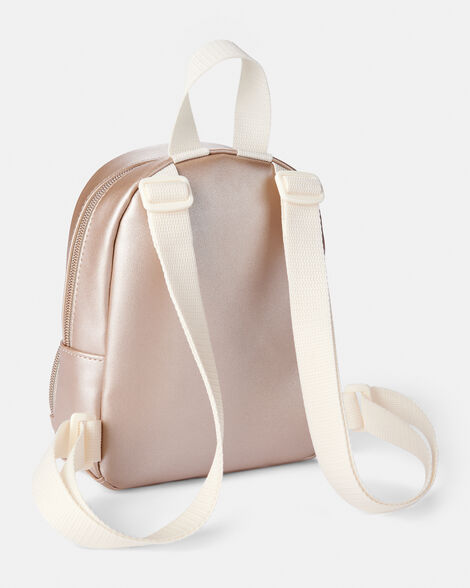 Product image 2 of Girls Floral Mini Backpack - Metallic Rose Gold