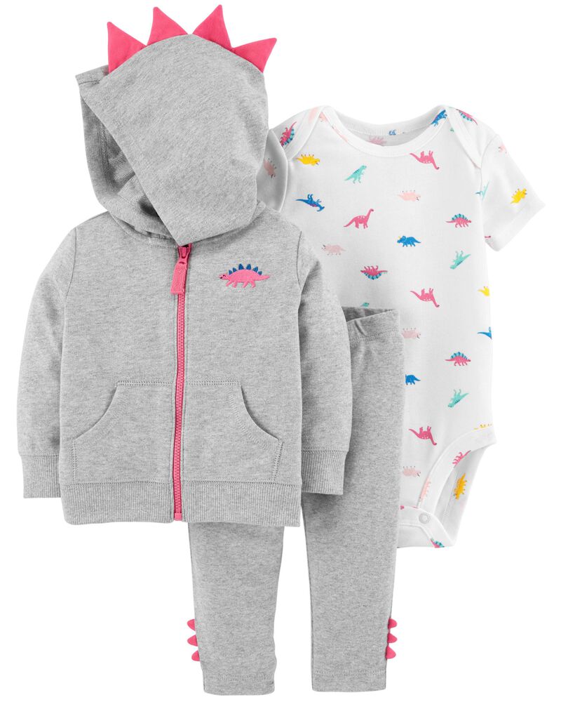 3 Piece Dinosaur Little Jacket Set Carters Com