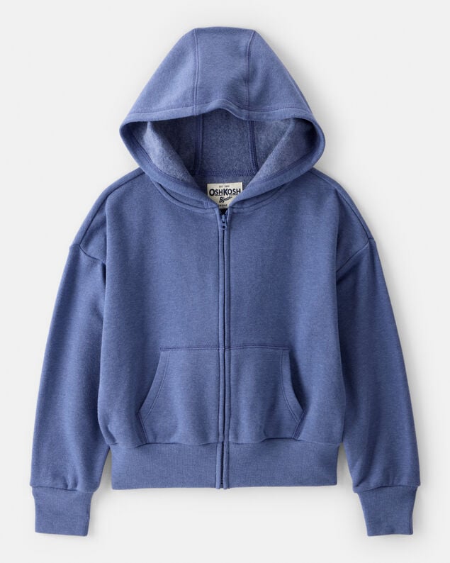Product image 1 of Girls DayDream Fleece Long-Sleeve Hooded Zip-Up Jacket - Blue
