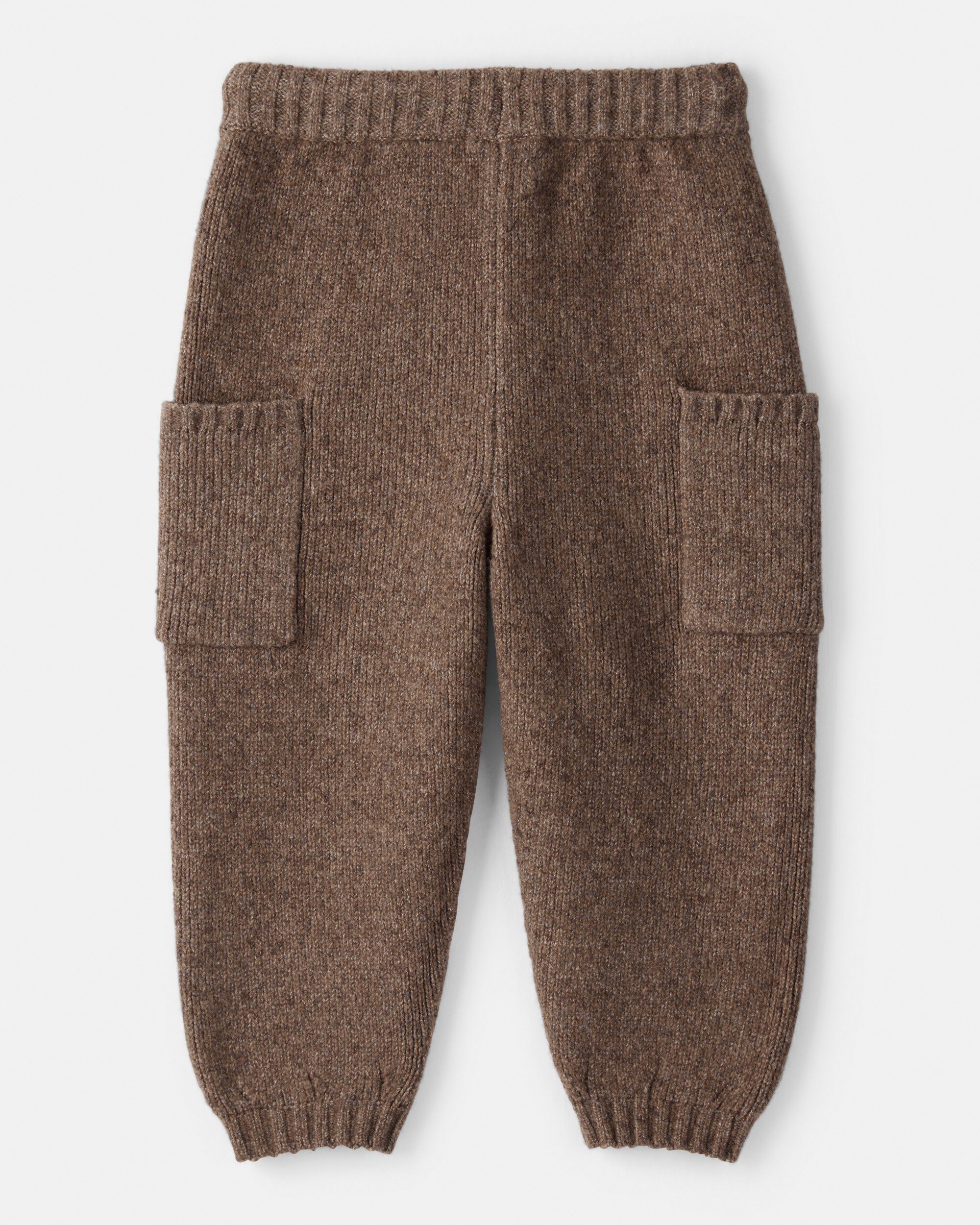 Toddler Boy Pull-on Sweater Knit Joggers - Brown