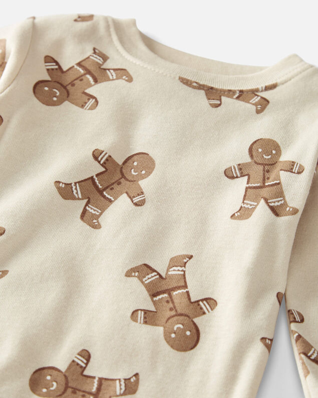 Product image 2 of Baby Organic Cotton Pajamas Set in Gingerbread Man Print
