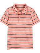 Pink - Baby Striped Jersey Polo, Selected
