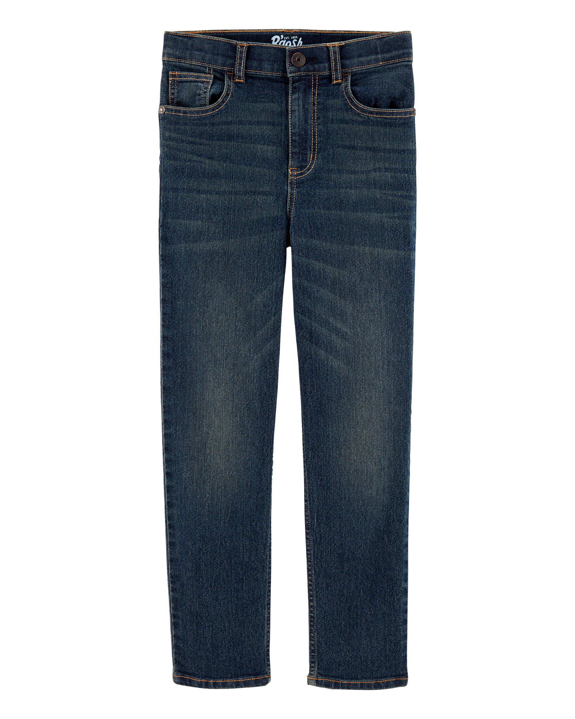 Kid Slim Straight Leg Heritage Wash Jeans