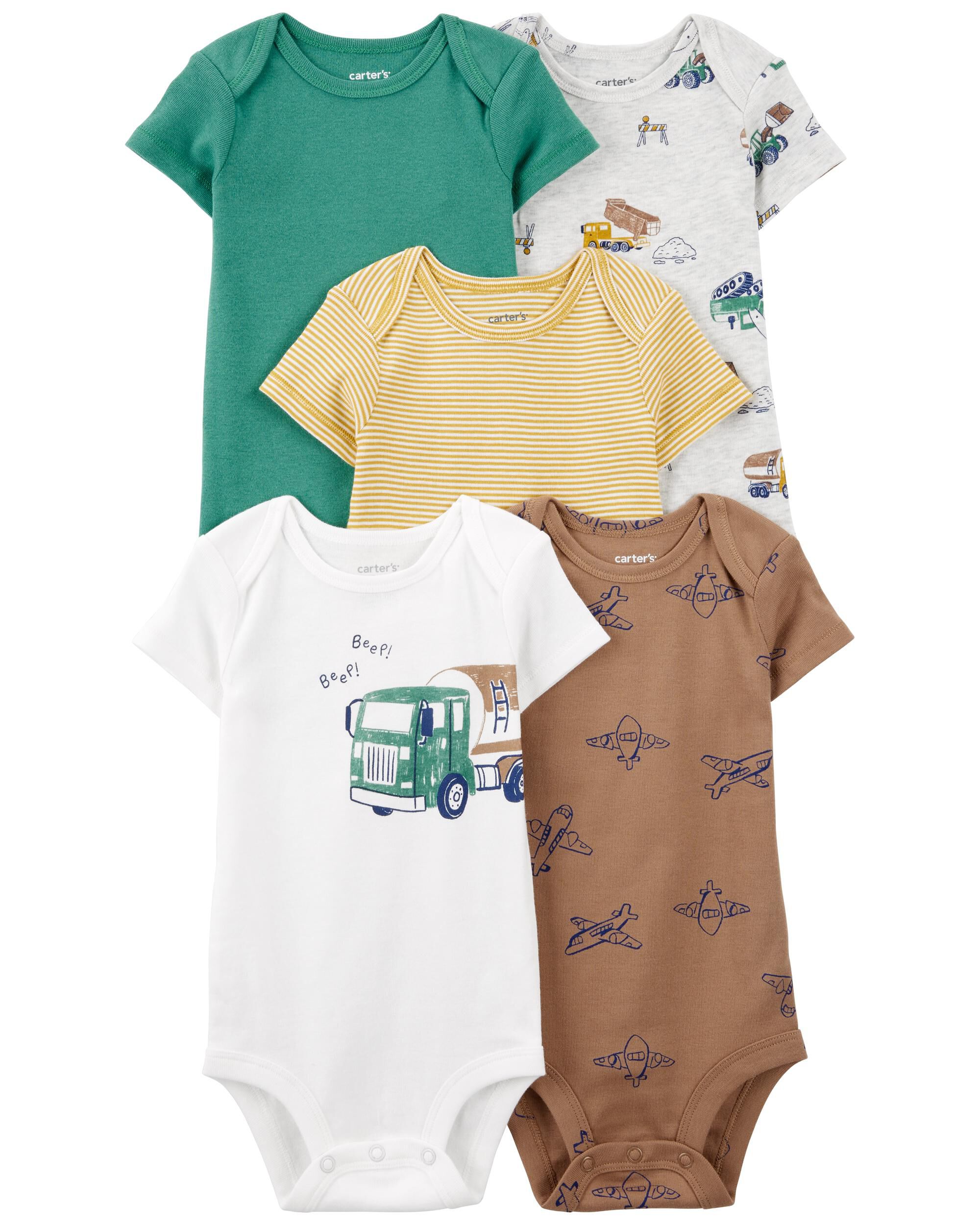 【SALE／10%OFF Baby Carter's - Bodysuits Short-Sleeve Construction 5-Pack 置物