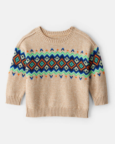 baby boy sweater - tan