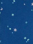 Blue - Baby Starry Print Knit Leggings - Blue, Selected