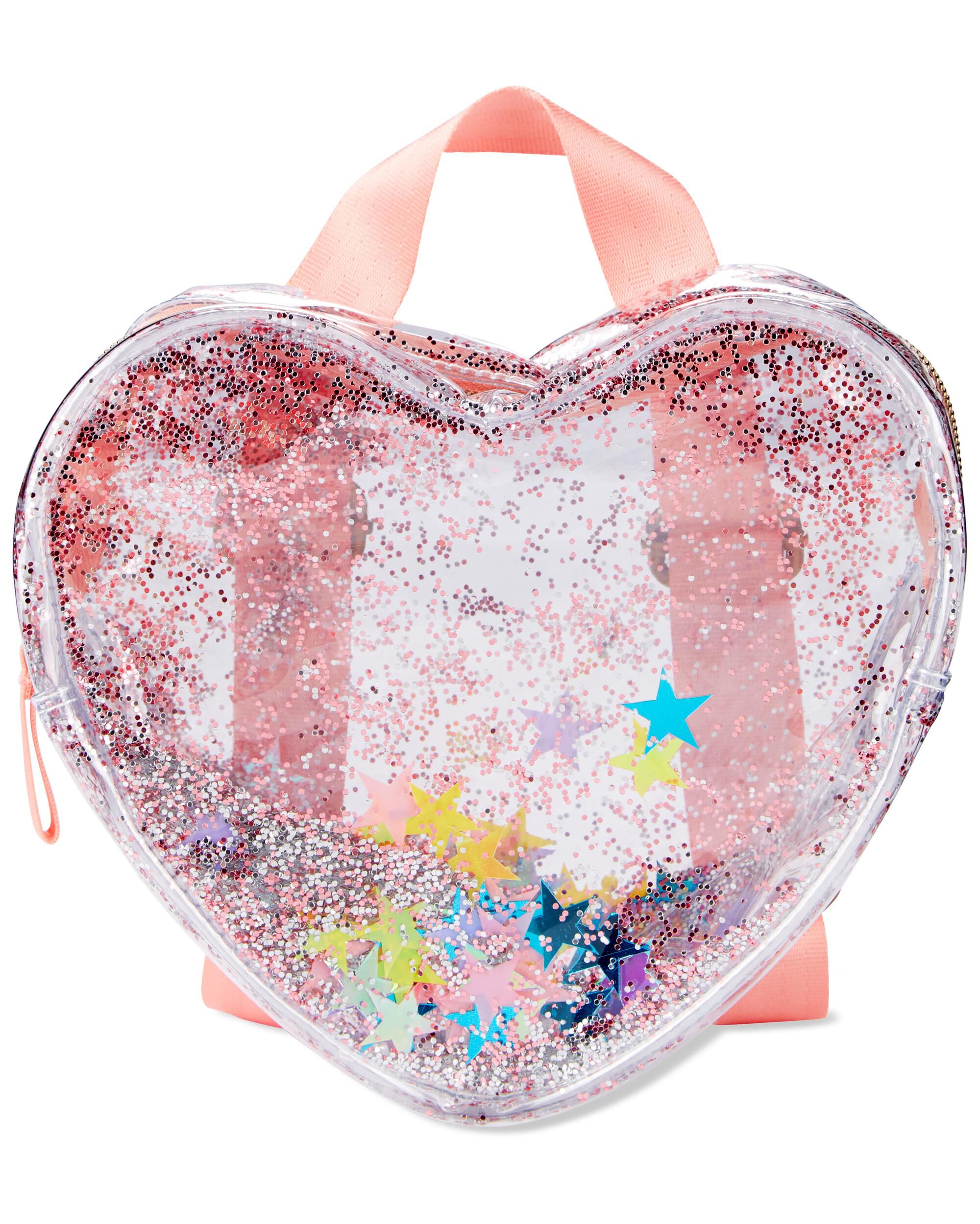 glitter clear backpack