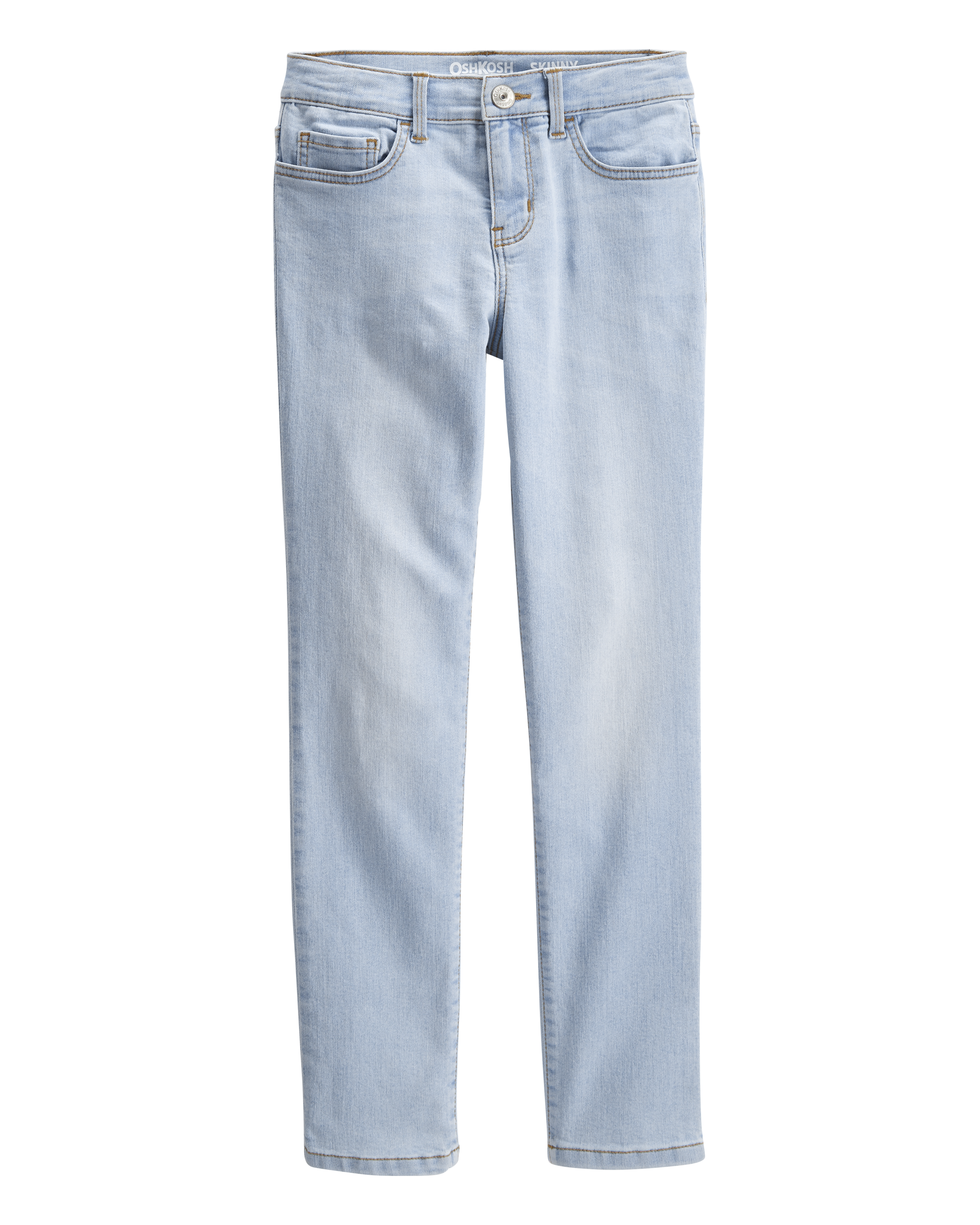 Kid Light Blue Ice Wash Skinny-Leg Jeans