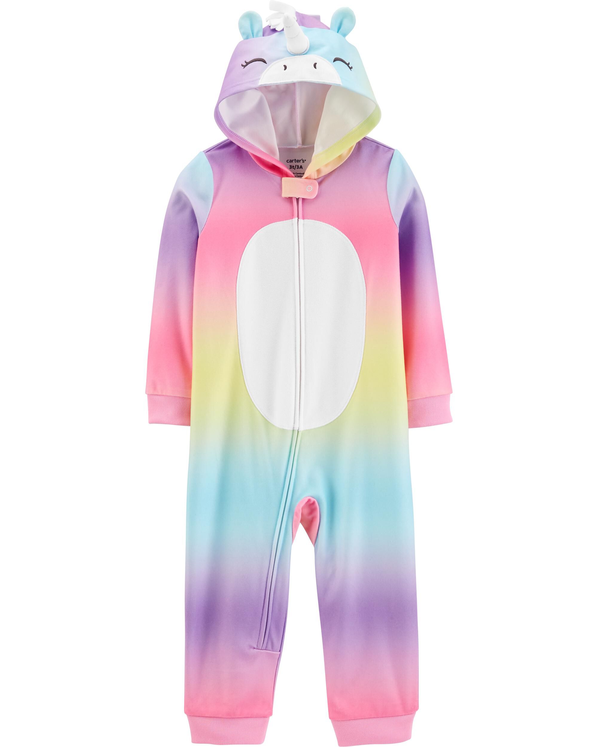 carters footless fleece pajamas