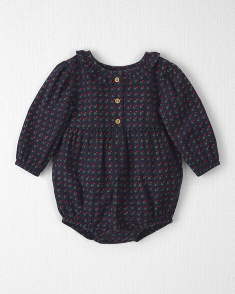 Baby Girl Organic Cotton Prairie Bubble