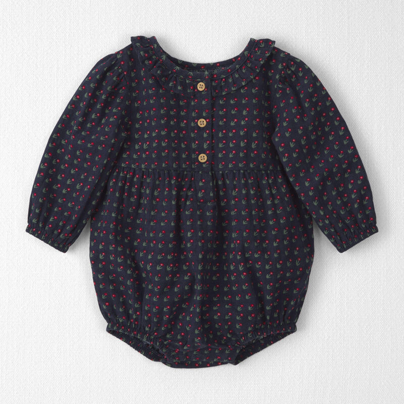 Baby Girl Organic Cotton Prairie Bubble