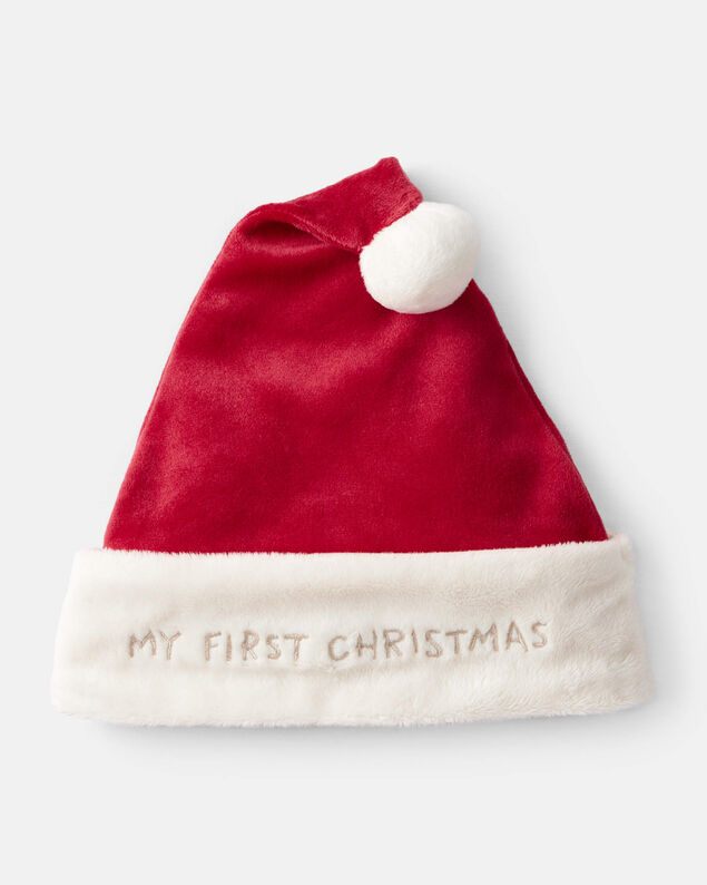 Product image 1 of Baby My First Christmas Santa Hat - Red/White