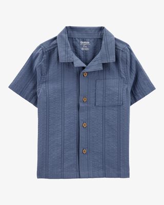 Product image 1 of Baby Seersucker Button-Down Shirt - Blue