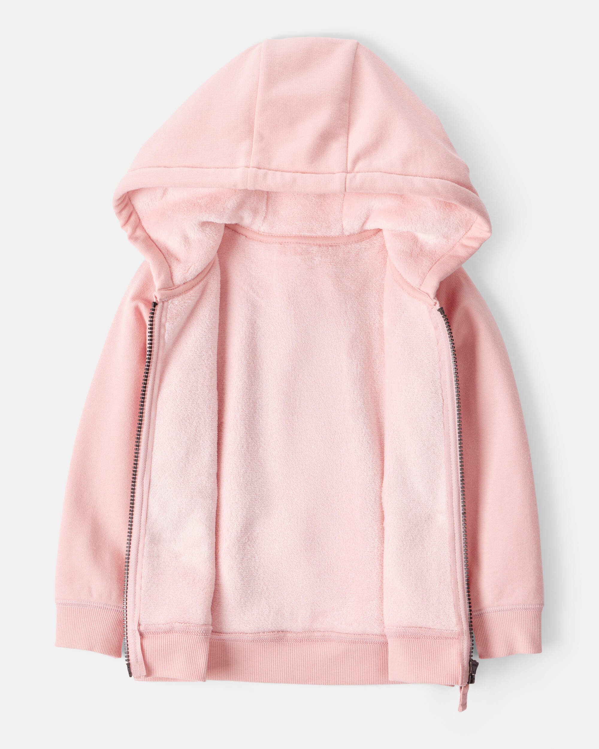 Toddler Girl DayDream Fleece Long-Sleeve Hooded Zip-Up Jacket - Pink