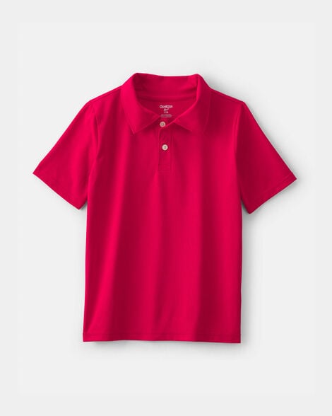 Boys Uniform Active Polo Shirt - Red