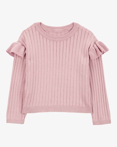 Product image 1 of Baby Ribbed Long-Sleeve Sweater - Pink