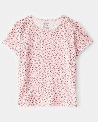 Product image 2 of Kid 2-Piece Floral Tee & Jumpsuit Set - Purple/Pink