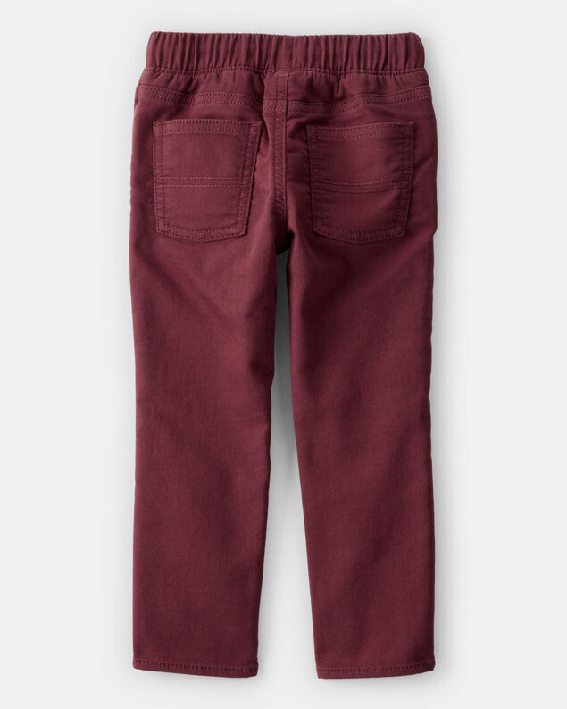 Product image 2 of Toddler Boy Cotton Pull-On Fashion Pants - Red