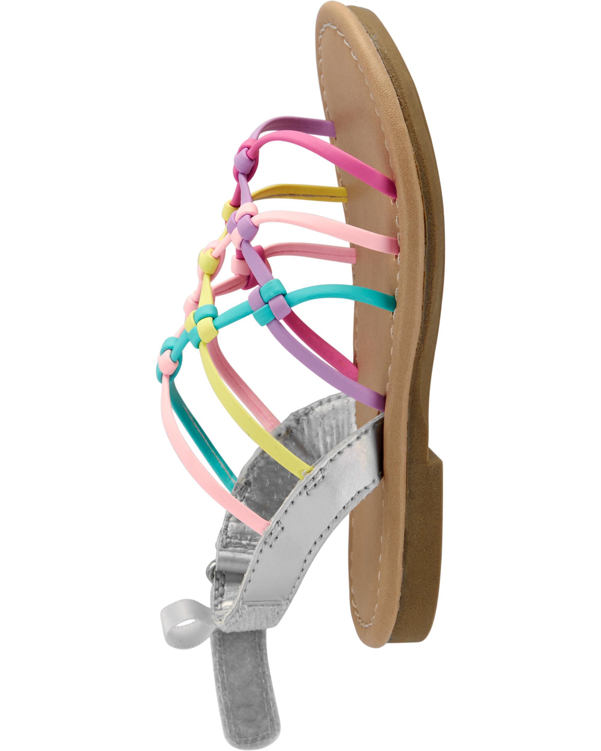 carter's rainbow sandals