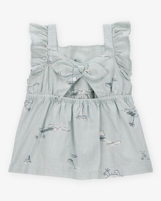 Product image 2 of Baby 2-Piece Flutter Tank & Pull-On Short Set - Blue/White