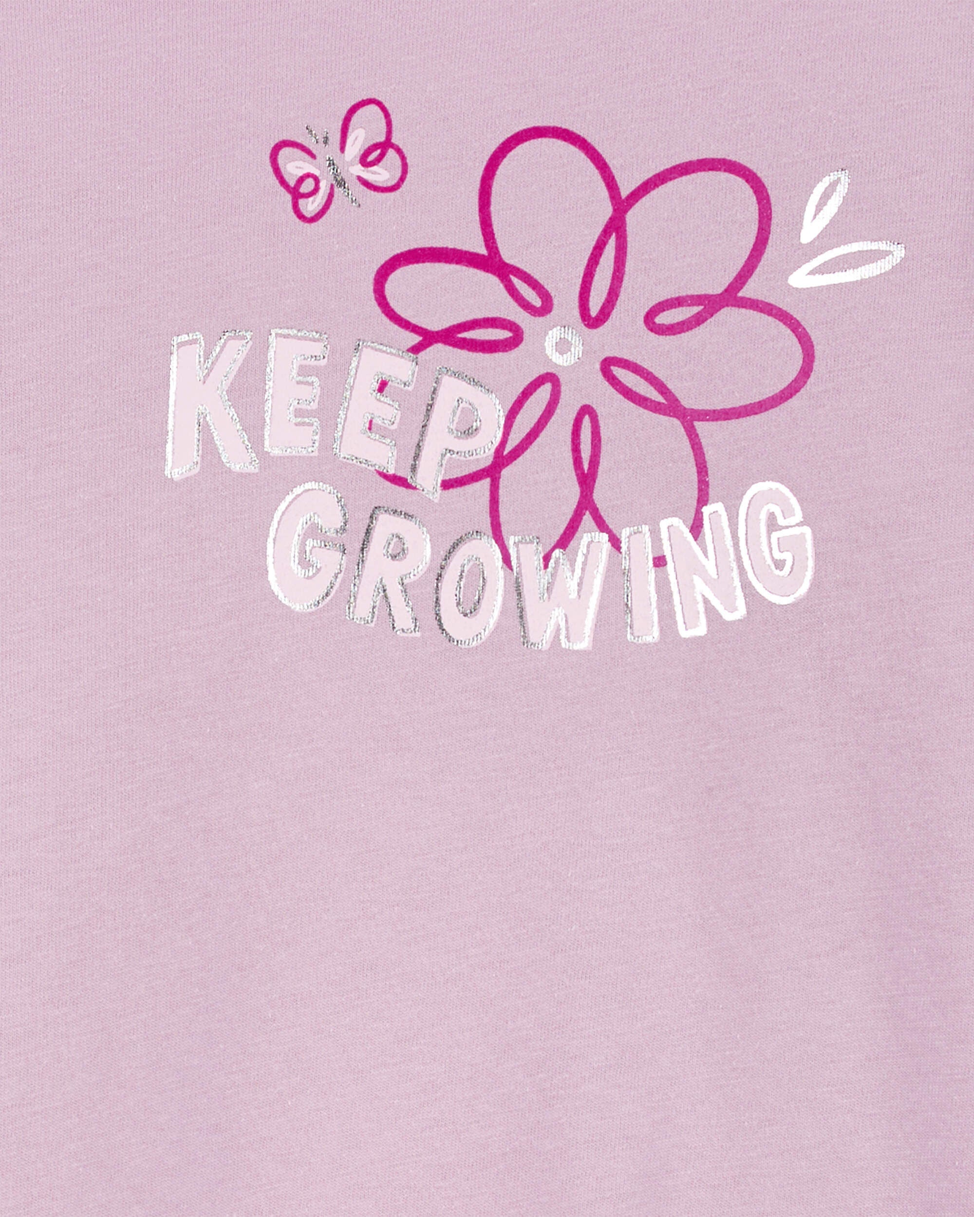 Kid Keep Growing Floral Foil Long-Sleeve Tee - Carter's