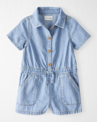 Product image 1 of Toddler Organic Cotton Chambray Romper