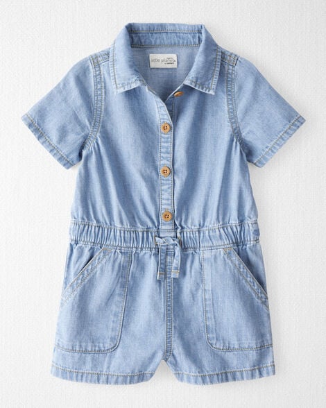 Chambray Denim Romper Chambray Denim Romper