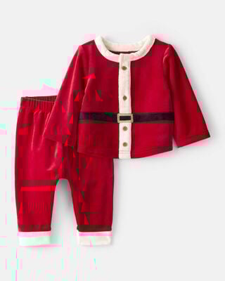Baby My First Christmas Santa Hat - Red/White