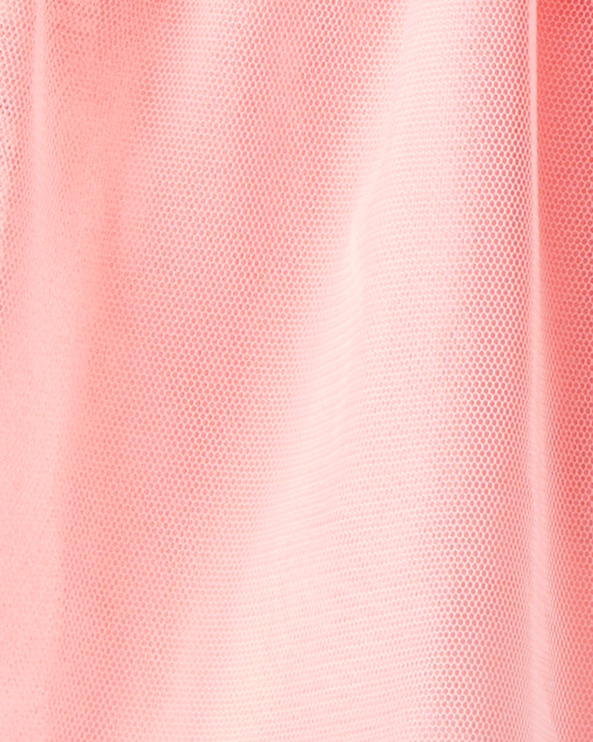 Toddler Girl Bow Long-Sleeve Top & Tulle Skirt Set - Pink