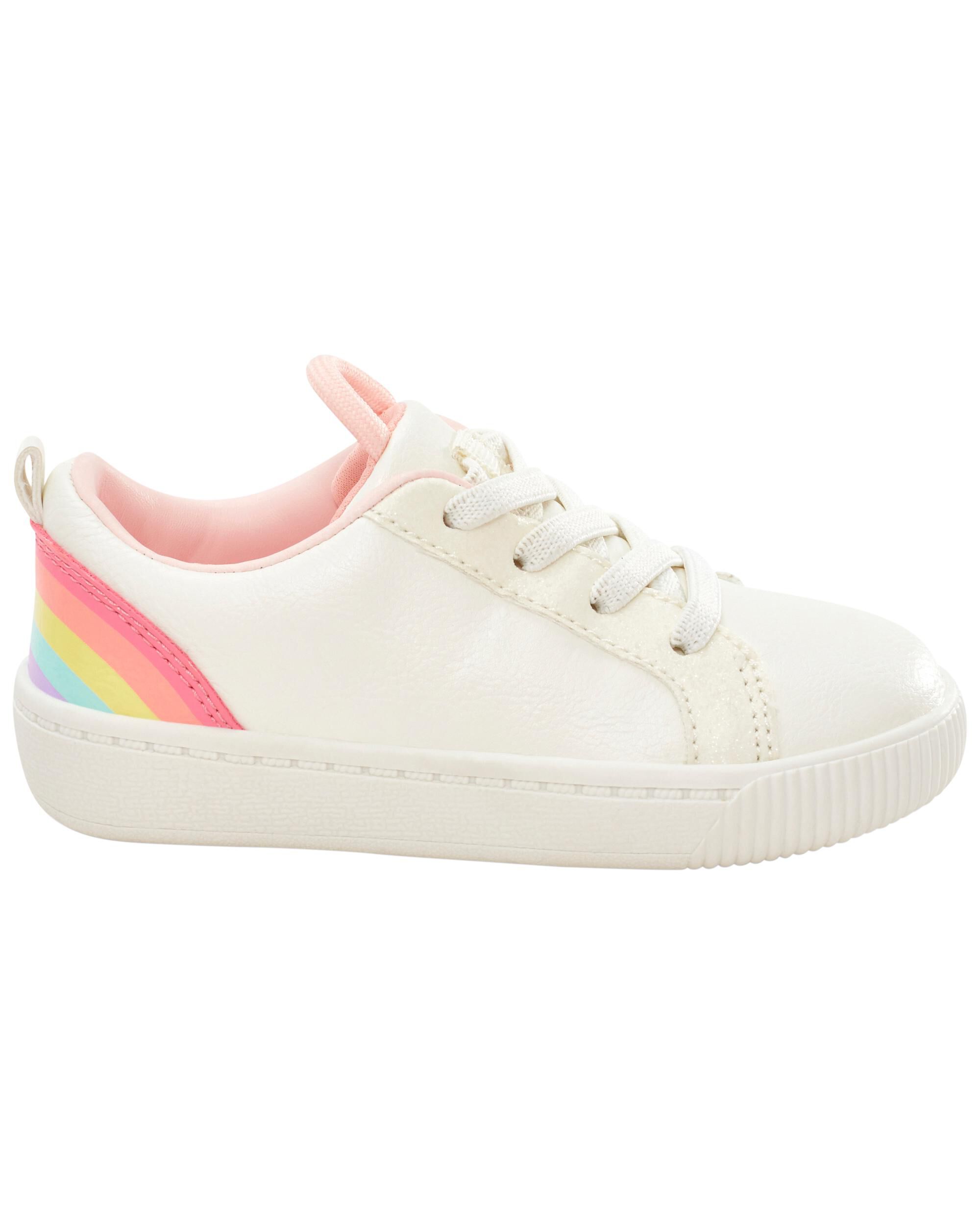 Rainbow sneakers toddler 2025