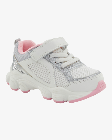 toddler athletic sneakers - white