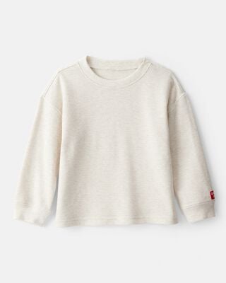 Toddler Boy Long-Sleeve Henley Shirt - Tan
