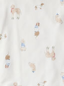 Kid Dog Print PurelySoft 2-Piece Pajamas - White